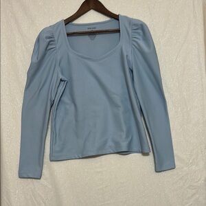 Nine West Fitted Puff Sleeve Blouse. Size Medium